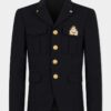 Militærblazer med enkelt knappestolpe
