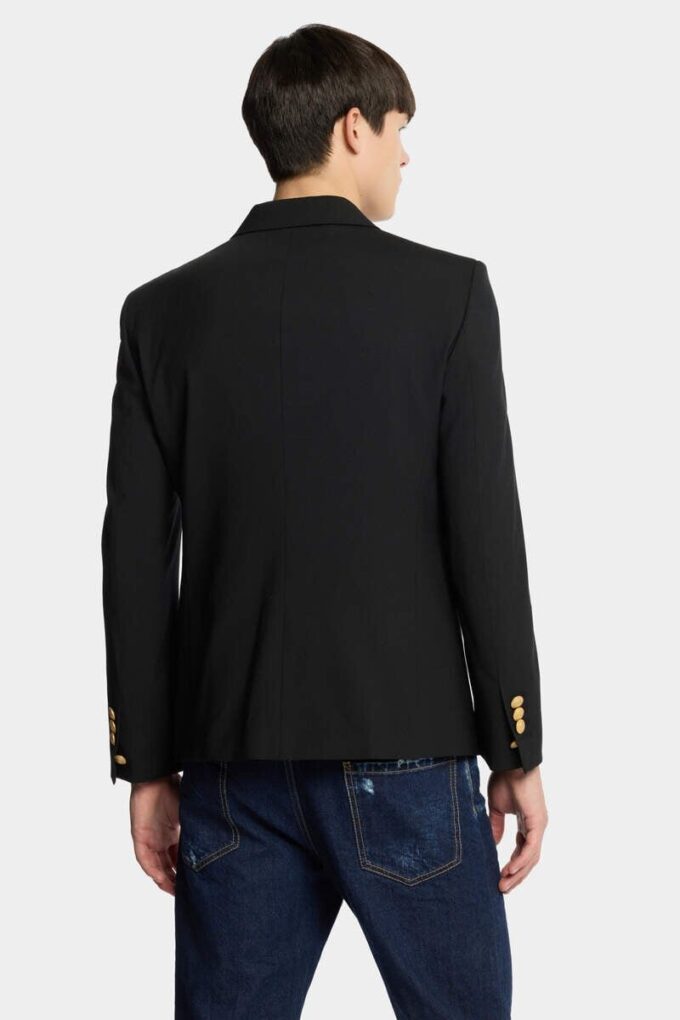 Militærblazer med enkelt knappestolpe