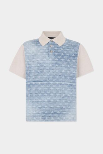 Monogramstrikket polo