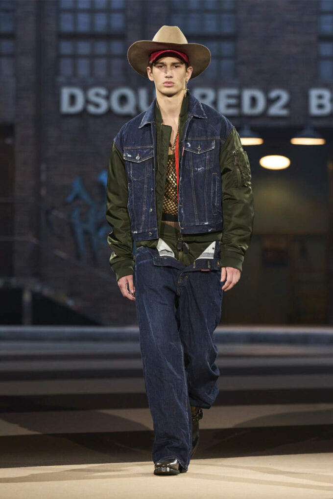 Mørk Aviator Hybrid-bomberjakke