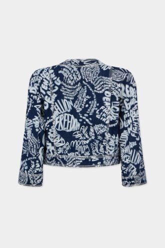 Mørk blomstervasket mini-kaban