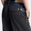 Mørk Rebel Rider Wash hybrid-denim, skreddersydd, løs bukse