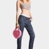 Mørk, renvasket Cool Girl-Jeans