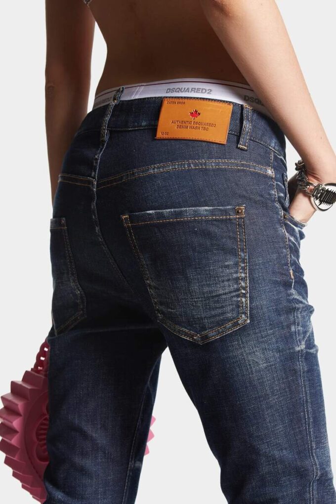 Mørk, renvasket Cool Girl-Jeans