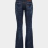 Mørk, renvasket Jeans med medium midje og utvidet ben Mørk, renvasket Jeans med medium midje og utvidet ben