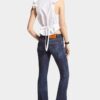 Mørk, renvasket Jeans med medium midje og utvidet ben Mørk, renvasket Jeans med medium midje og utvidet ben