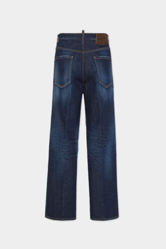 Mørke, rene jeans med løs passform