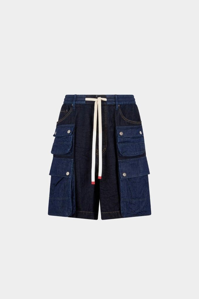 Mørke shorts med tykk vask