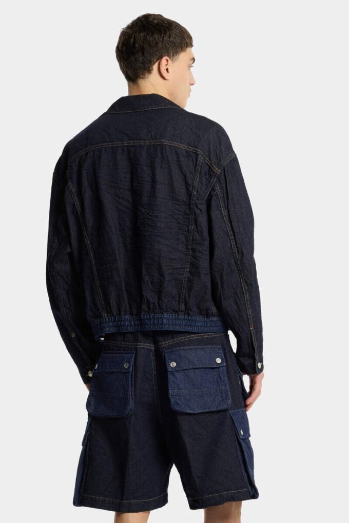 Mørke shorts med tykk vask