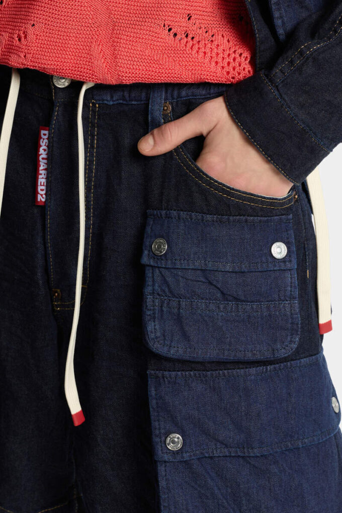 Mørke shorts med tykk vask