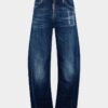 Mørke Smoker Wash Loose Twist-Jeans