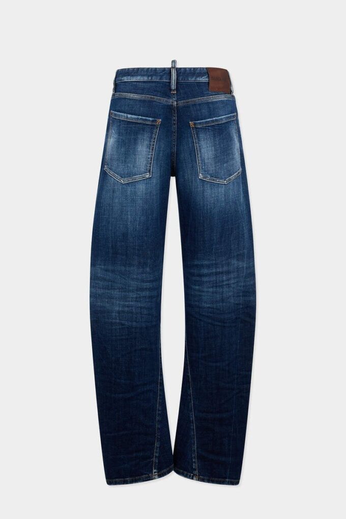 Mørke Smoker Wash Loose Twist-Jeans
