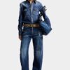 Mørke Smoker Wash Loose Twist-Jeans