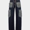 Mørke, tunge, løst vridde Jeans
