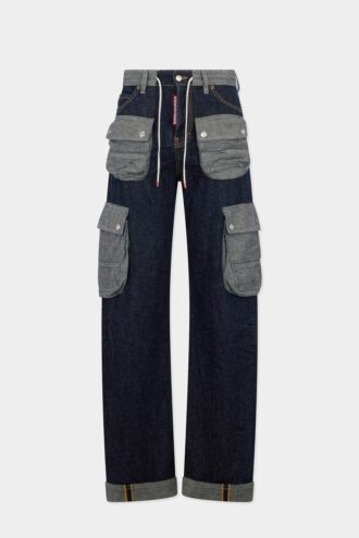 Mørke, tunge, løst vridde Jeans