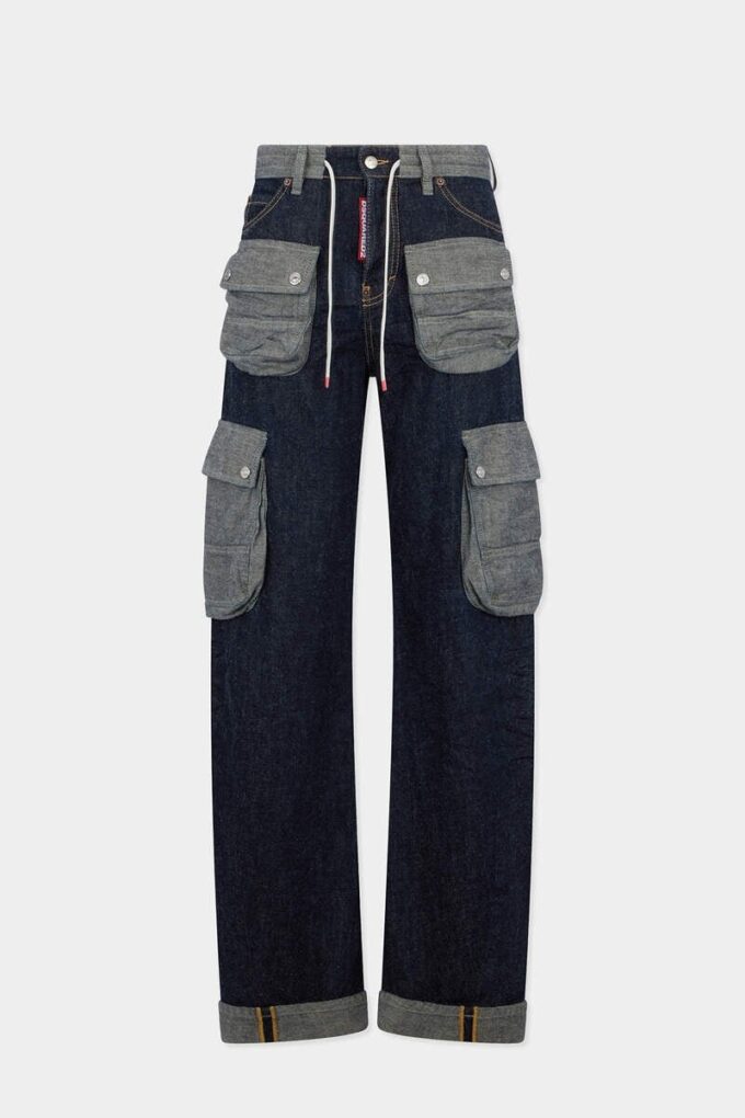 Mørke, tunge, løst vridde Jeans