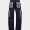 Mørke, tunge, løst vridde Jeans