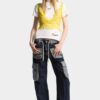 Mørke, tunge, løst vridde Jeans
