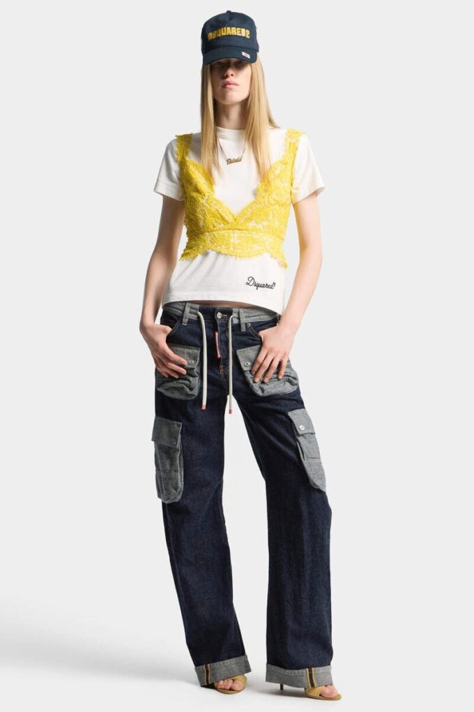 Mørke, tunge, løst vridde Jeans