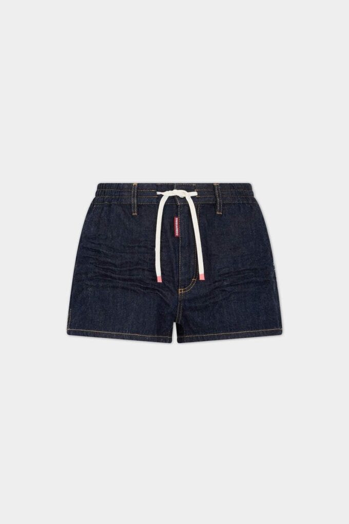 Mørke, tunge shorts med pull-on-passform