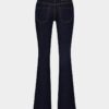 Mørkvaskede jeans med medium midje og utvidet ben Mørkvaskede jeans med medium midje og utvidet ben