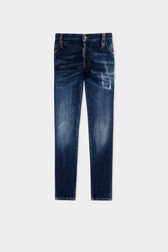 Mørkvaskede skinny jeans