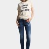 Mørkvaskede skinny jeans