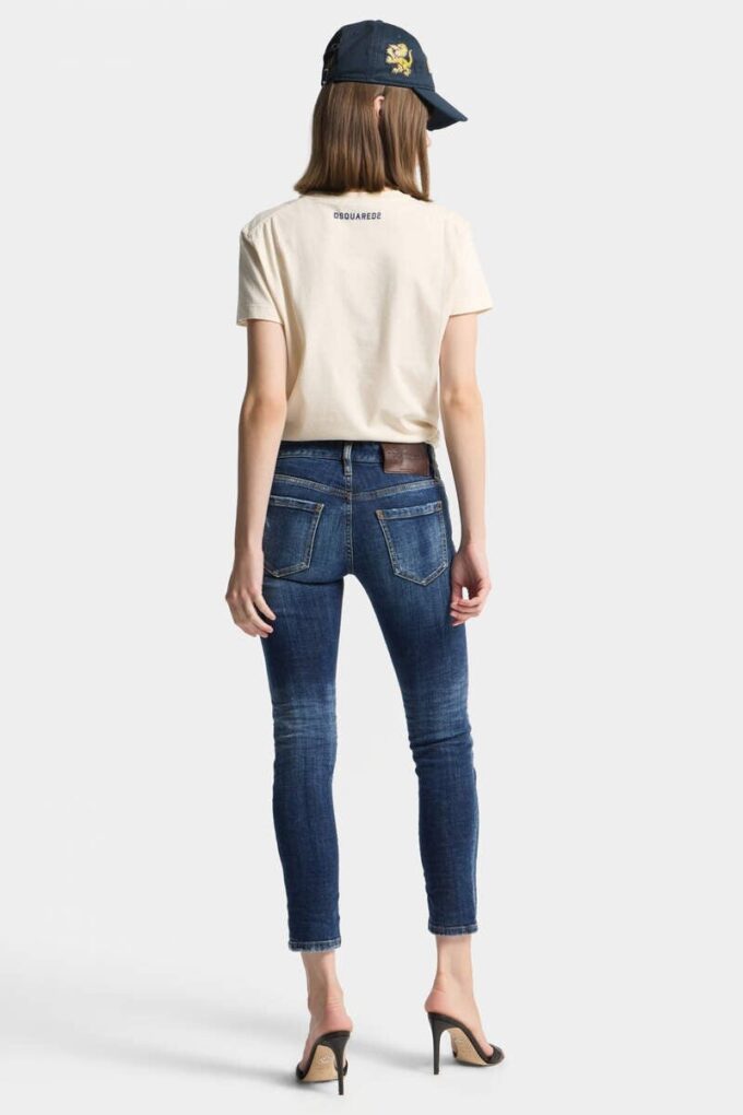 Mørkvaskede skinny jeans