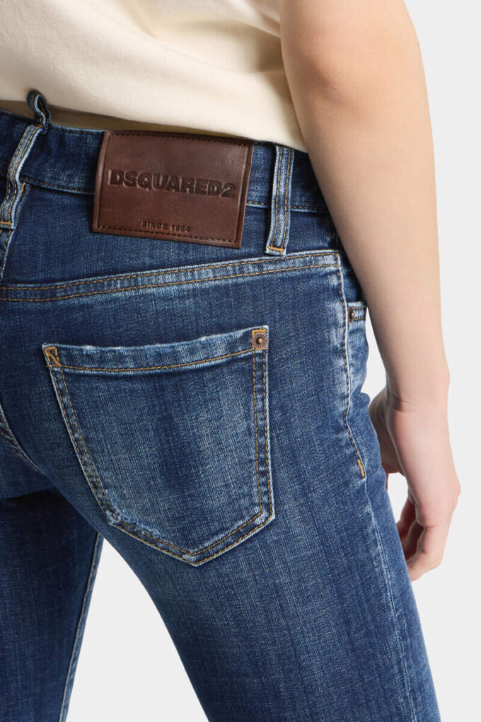 Mørkvaskede skinny jeans