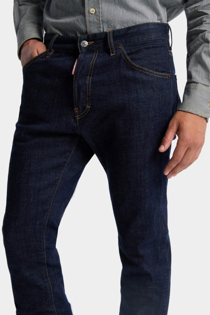 Mørkvaskede Teddy-Jeans