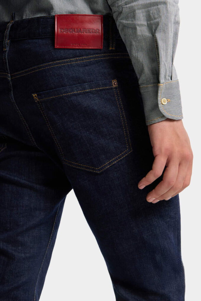 Mørkvaskede Teddy-Jeans