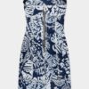 Mørkvasket Rebel Hibiscus-denimkjole