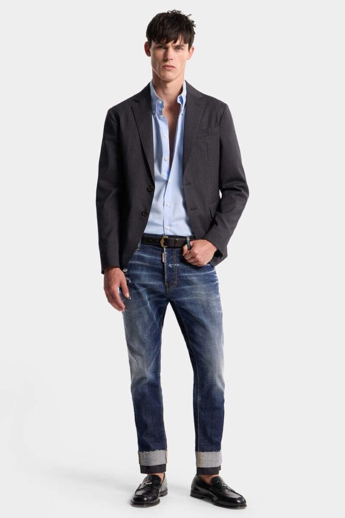 Nålestripet blazer