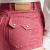 Oxford-denim-hotpants med høy midje Oxford-denim-hotpants med høy midje