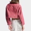 Oxford-denimjakke i boksy stil for jeans