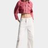 Oxford-denimjakke i boksy stil for jeans