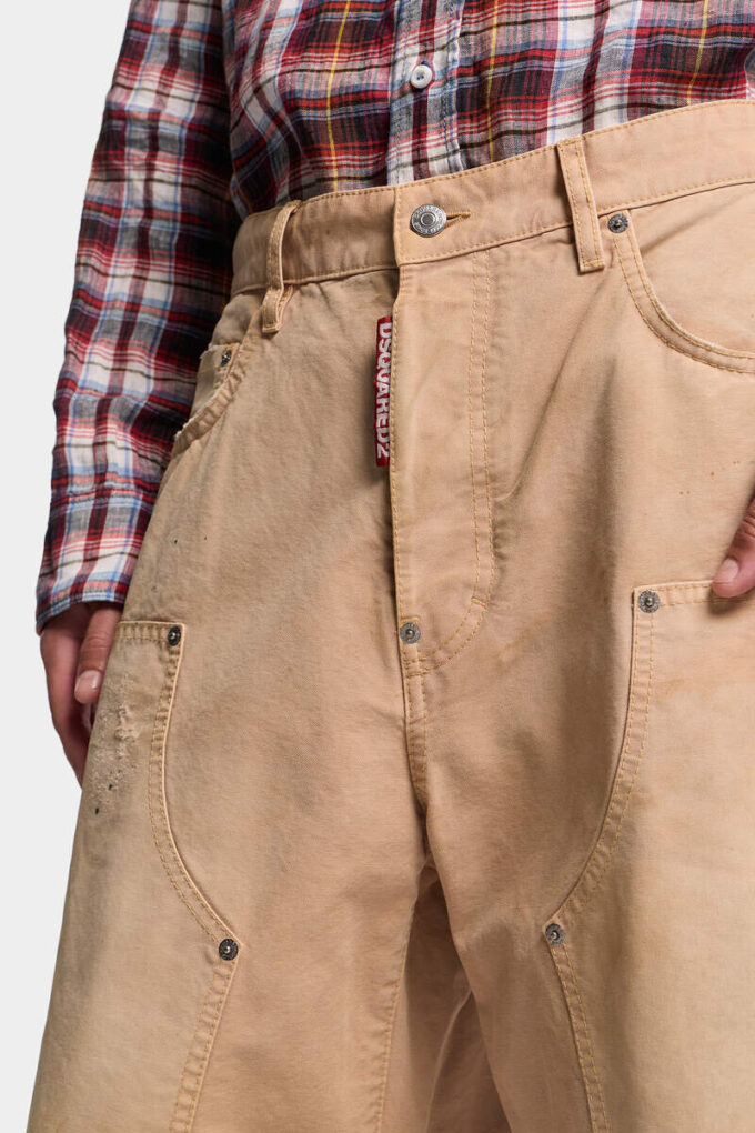 Plaggfarget baggy carpenter-Jeans