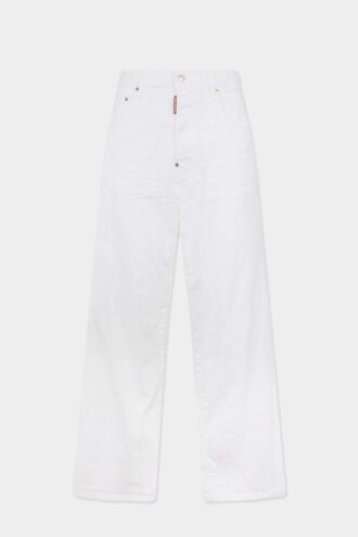 Plaggfarget baggy-Jeans