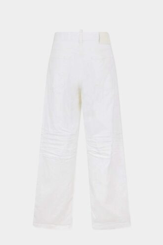 Plaggfarget baggy-Jeans