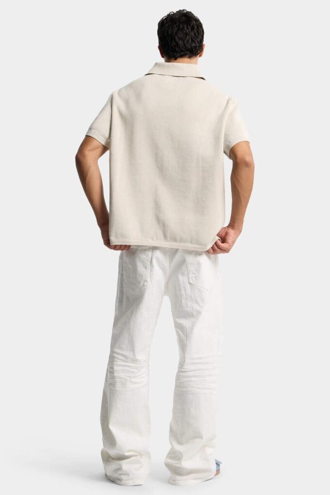Plaggfarget baggy-Jeans