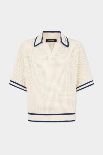 Polo med åpent strikk Polo med åpent strikk