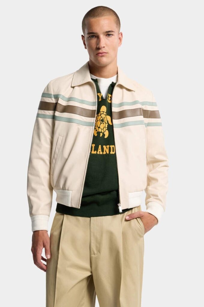Preppy skinnblouson
