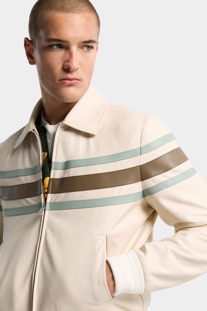 Preppy skinnblouson