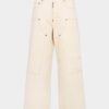 Raw Wash Shiny Baggy Carpenter Jeans
