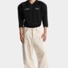 Raw Wash Shiny Baggy Carpenter Jeans