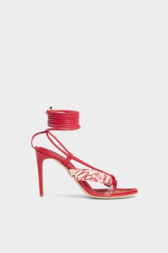 Rebel Hibiscus sandaler med hæl