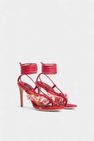 Rebel Hibiscus sandaler med hæl