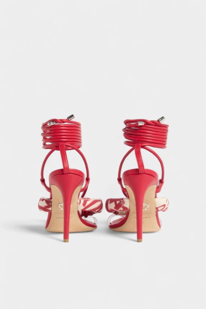 Rebel Hibiscus sandaler med hæl