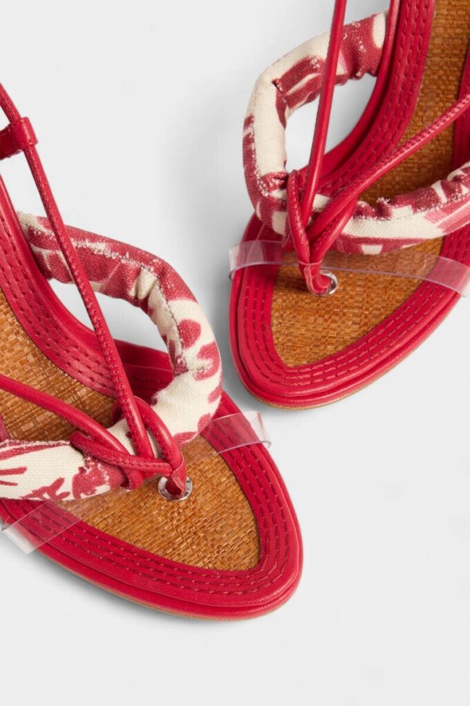 Rebel Hibiscus sandaler med hæl