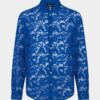 Rebrode-bluse i blonder